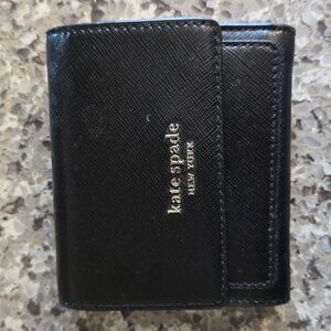 New Kate Spade trifold black wallet